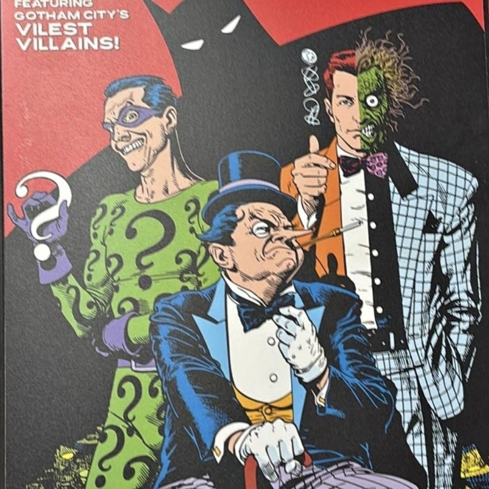 DC Comics Villains Illustration - Red, Green, Black